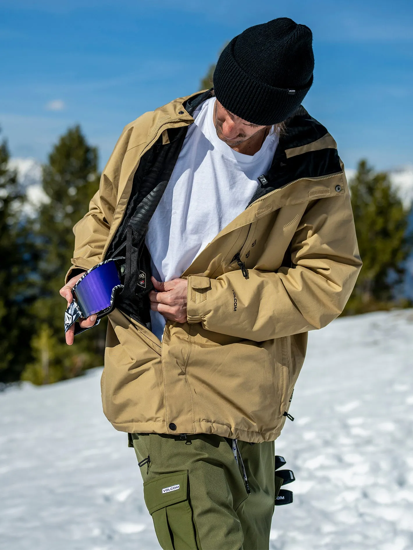Mens Dua Insulated Gore Jacket - Dark Khaki