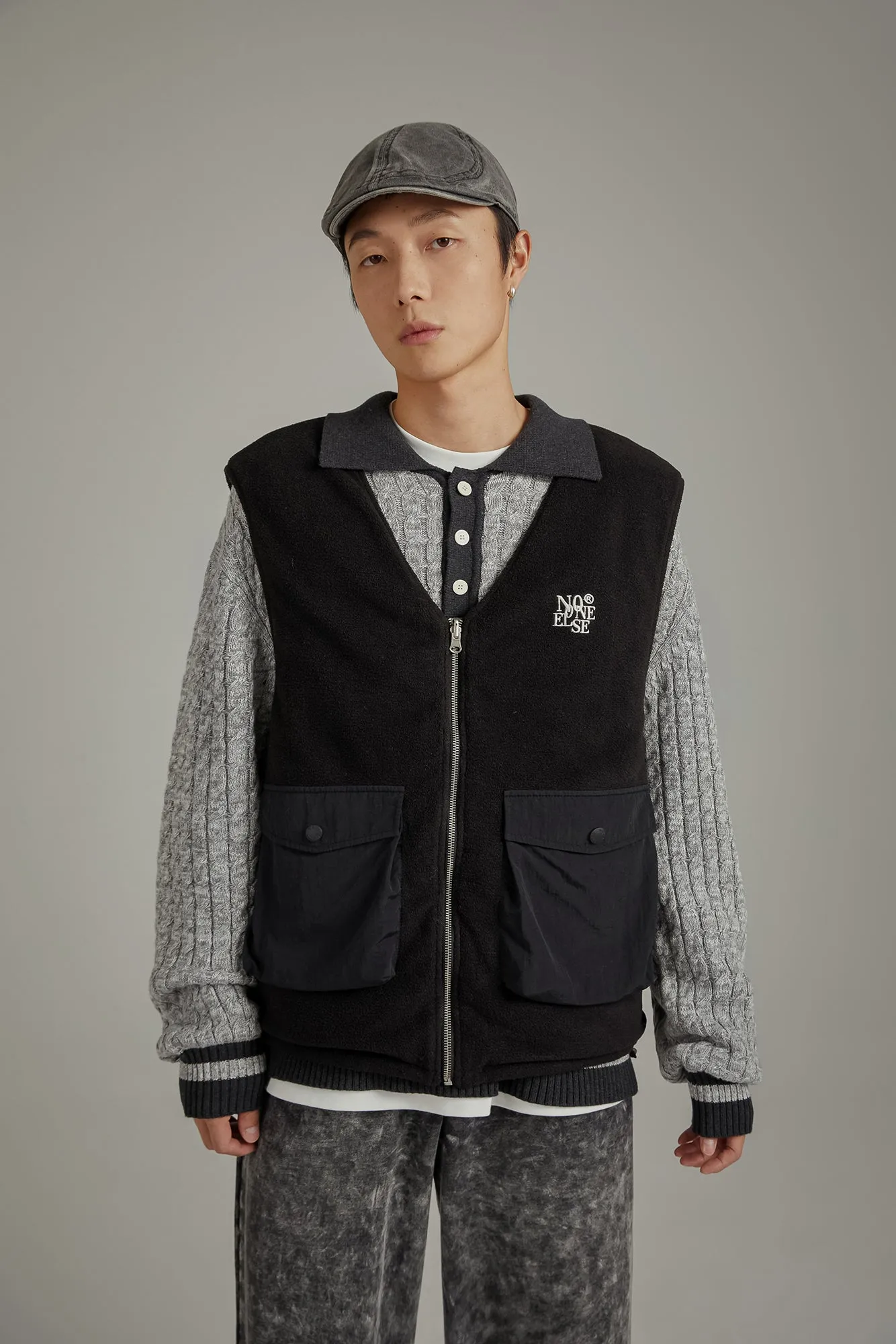 Reversible Padded Zipper Vest