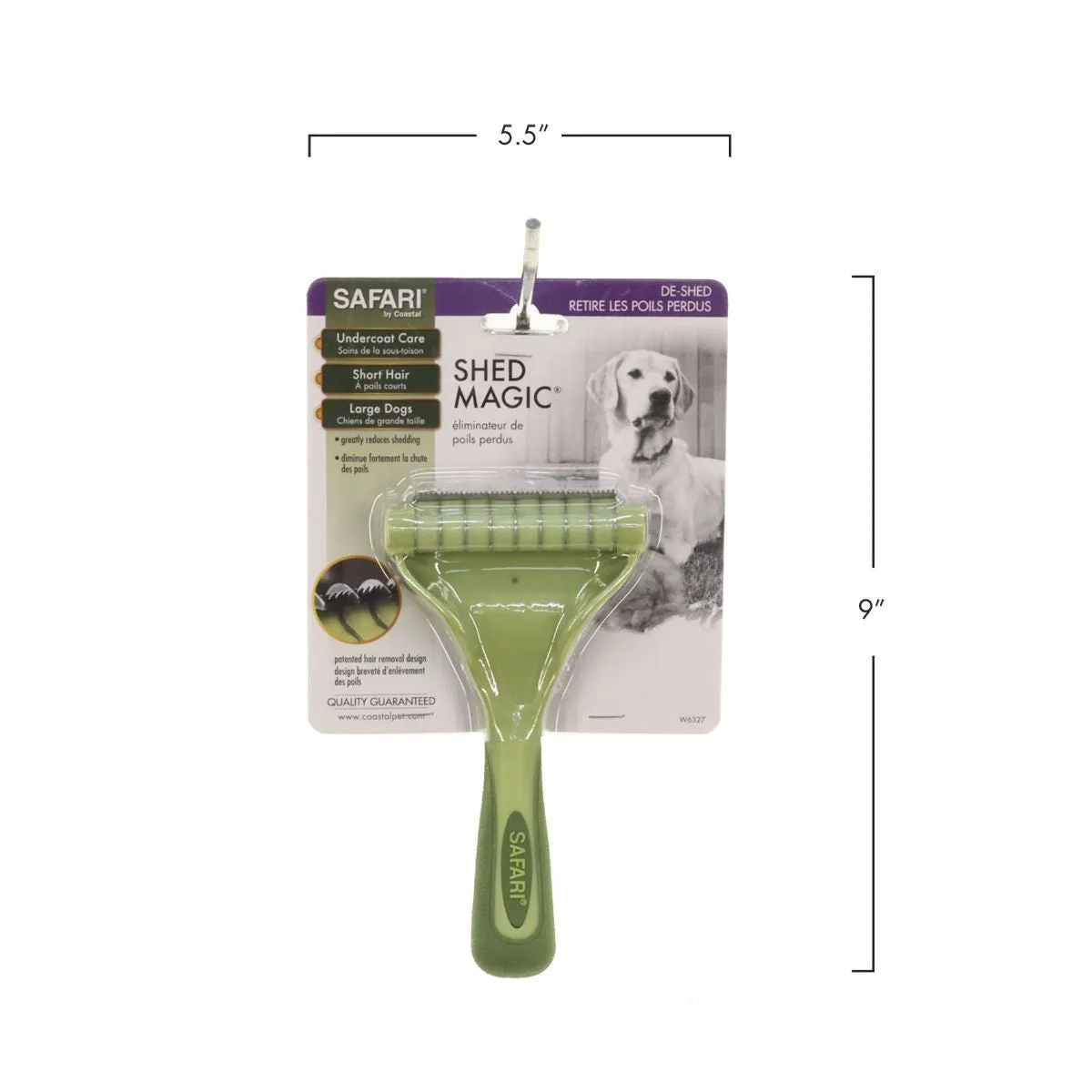 Safari® Shed Magic Short Hair De-Shedding Tool